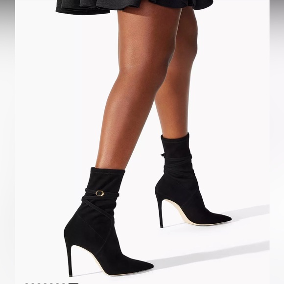 $695 Stuart Weitzman Stuart 100 Belted Boots - Picture 3 of 11